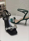 Luxury Rhinestones Strap Buckle Heel